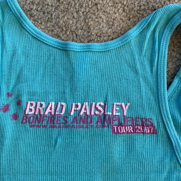 Concert Tank Brad Paisley 2007 sz Small - Picture 3 of 4
